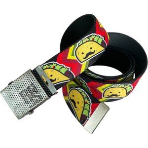 TACO MAN one size woven canvas adjustable belt